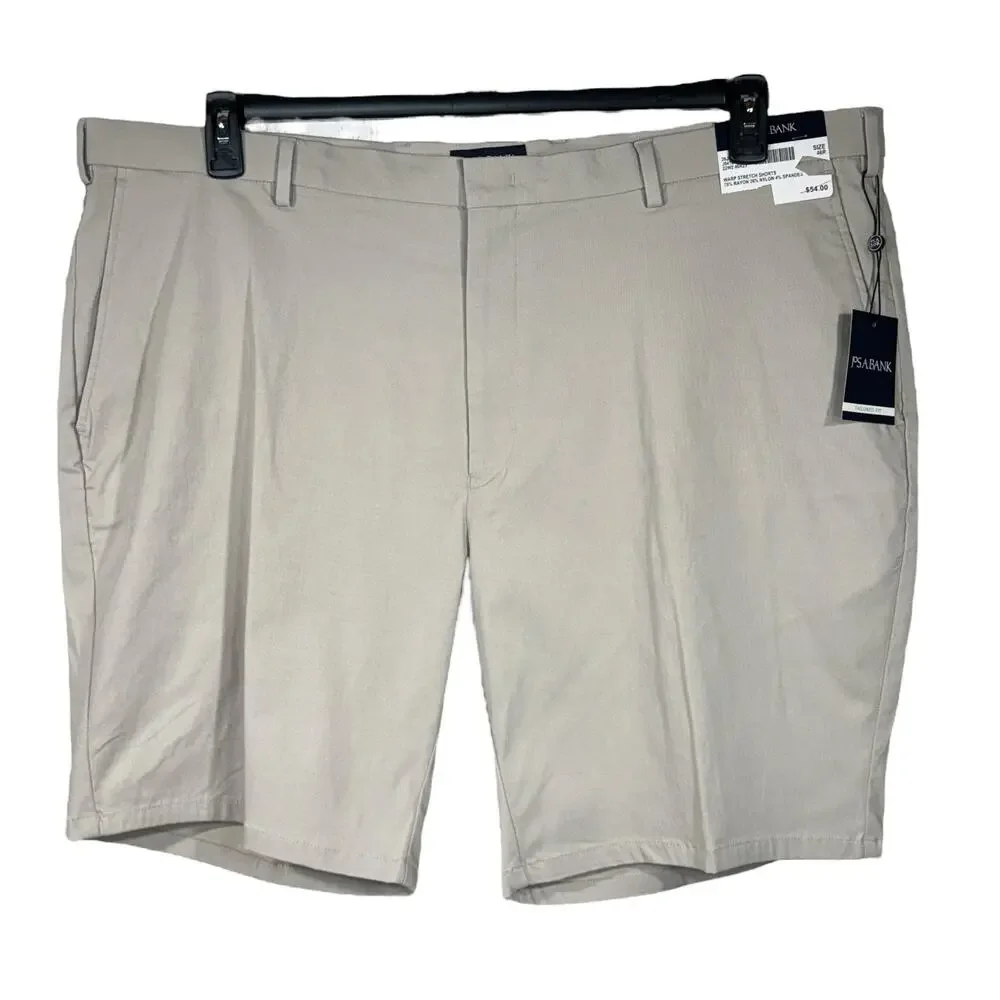 Jos. A. Bank Mens SZ 46R Warp Stretch Shorts Tailored Fit Flat Front Pockets New